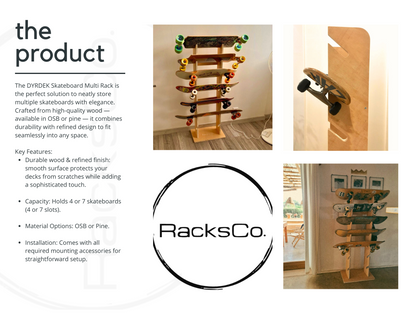 DYRDEK Skateboard Multi Rack
