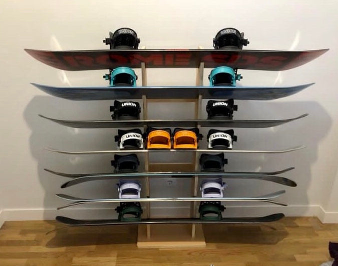 Snowboard Rack Vertical Múltiplas Pranchas GASSER | RacksCo.