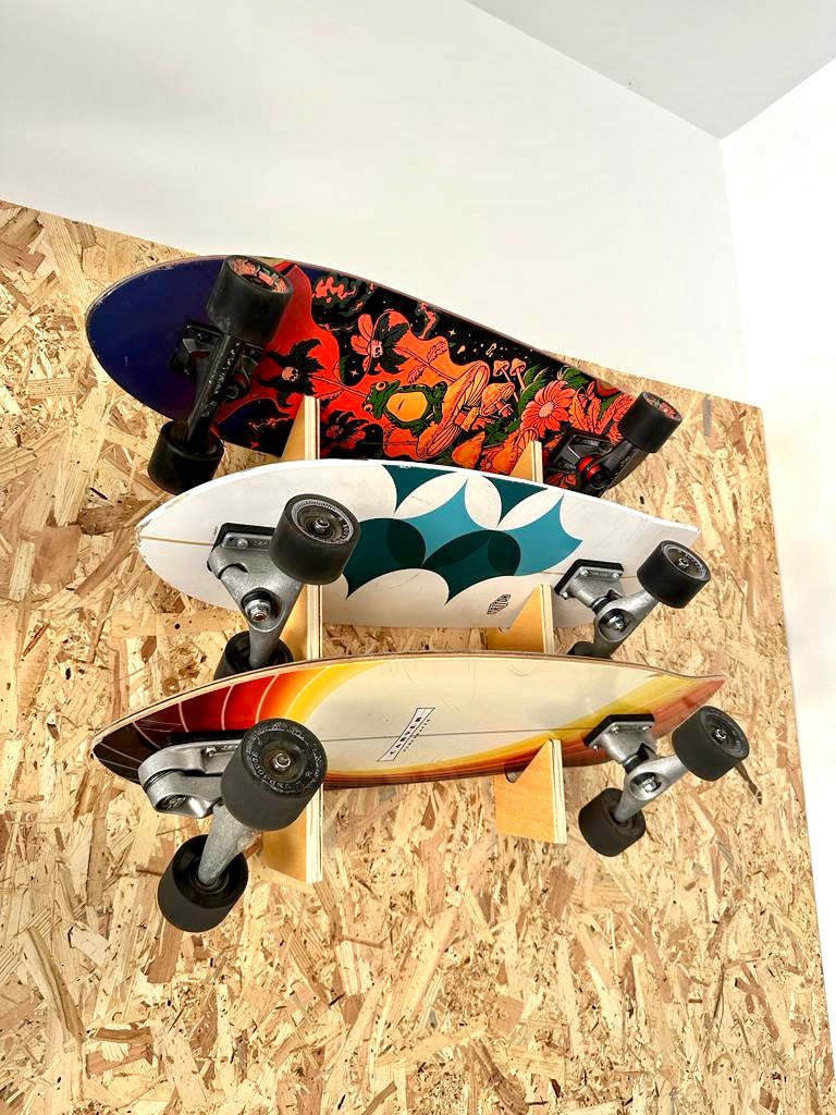 Skateboard Wall Rack for Multiple Boards RODRIGUEZ | RacksCo.