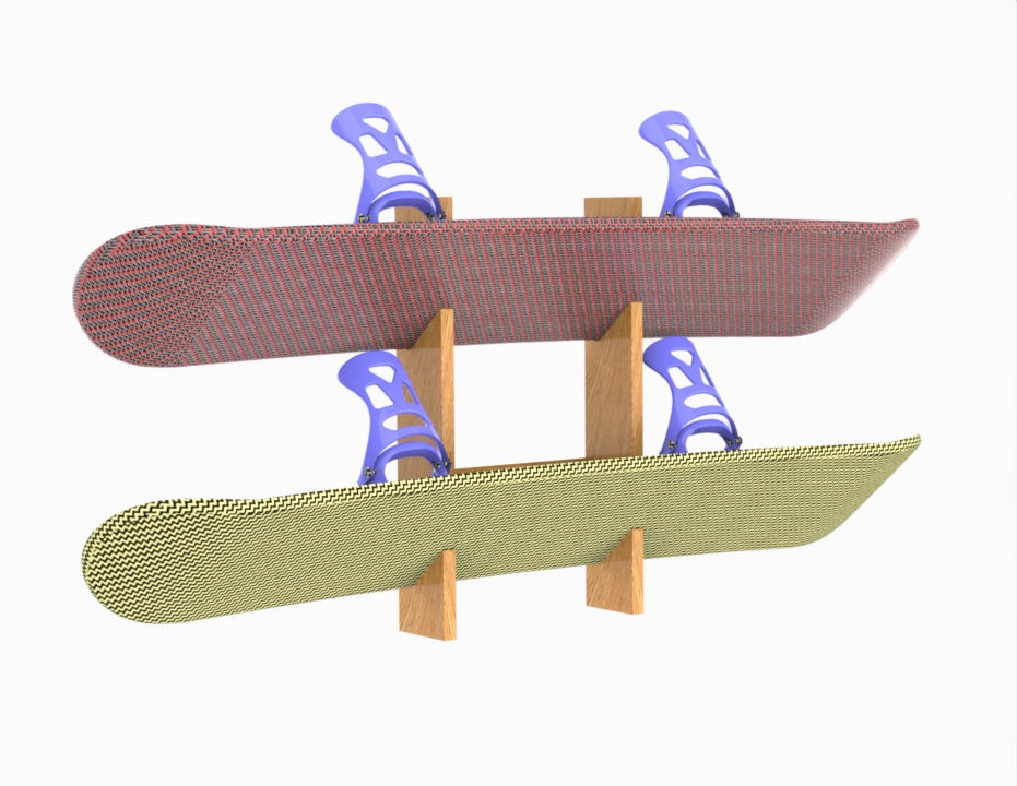 Snowboard Wall Rack for Board with Fixings SHAUN | RacksCo.
